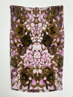 Alexander McQueen floral pencil skirt